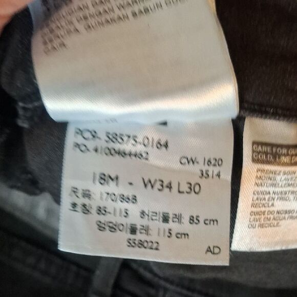 Levi's Women's Black Classic mid rise skinny Jeans size 34 - Picture 4 of 5